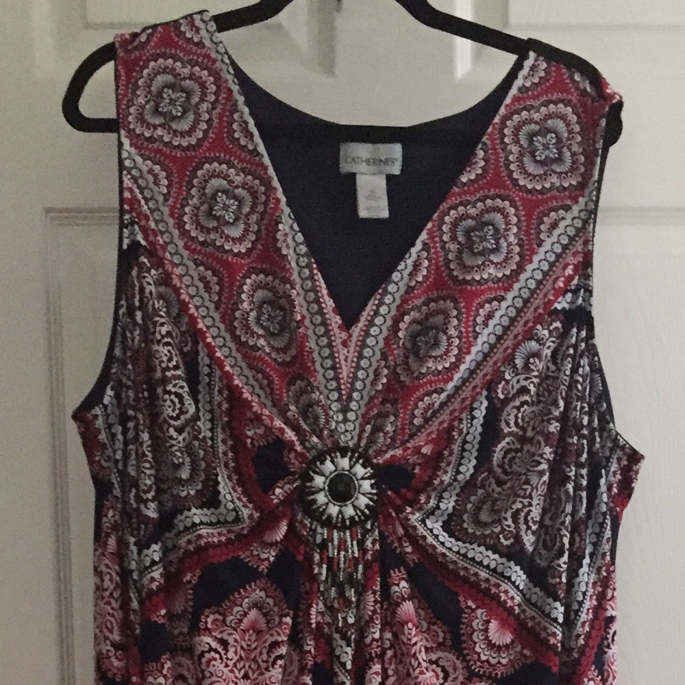 Handkerchief hem Maxi Dress